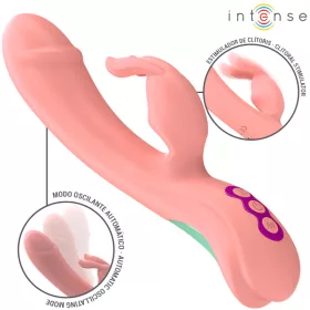   INTENSE – Rachel újratölthető nyuszis vibrátor oszcilláló fejjel, 5 rezgésmód, pink