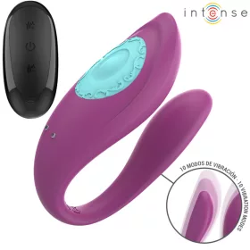   INTENSE – Annie U alakú vibrátor és stimulátor távirányítóval, újratölthető, lila