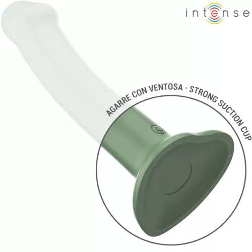 INTENSE – Becca távirányítós vibrátor tapadókoronggal, újratölthető, 10 rezgésmód, zöld