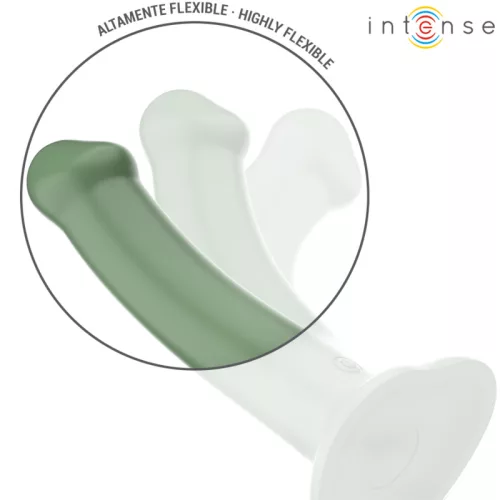 INTENSE – Becca távirányítós vibrátor tapadókoronggal, újratölthető, 10 rezgésmód, zöld