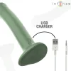 INTENSE – Becca távirányítós vibrátor tapadókoronggal, újratölthető, 10 rezgésmód, zöld