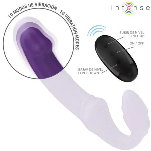 INTENSE – Jill újratölthető, pánt nélküli párvibrátor távirányítóval