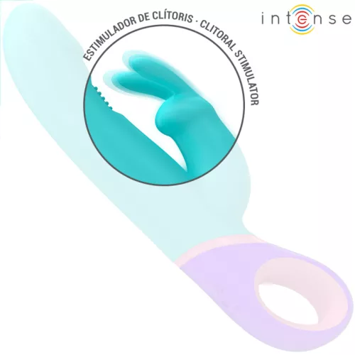 INTENSE – Monica nyuszis vibrátor, forgó G-pont stimulátorral, kék