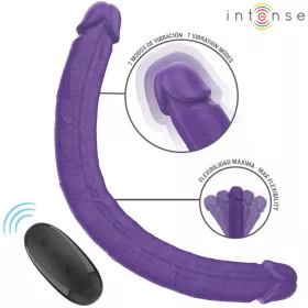   INTENSE - Gunter újratölthető dupla vibrátor, távirányítóval, lila