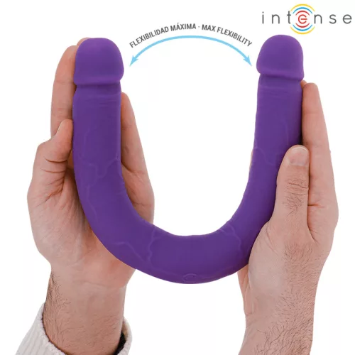 INTENSE - Gunter újratölthető dupla vibrátor, távirányítóval, lila
