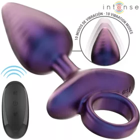   INTENSE – Michael távirányítós vibrációs anál plug, 10 rezgésmód, újratölthető, fekete