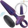 INTENSE – Marlon távirányítós vibrációs anál plug, 10 rezgésmód, újratölthető, fekete