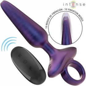   INTENSE – Marlon távirányítós vibrációs anál plug, 10 rezgésmód, újratölthető, fekete