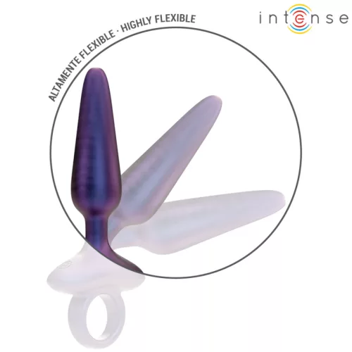INTENSE – Marlon távirányítós vibrációs anál plug, 10 rezgésmód, újratölthető, fekete
