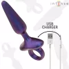 INTENSE – Marlon távirányítós vibrációs anál plug, 10 rezgésmód, újratölthető, fekete