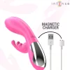 INTENSE – Randall újratölthető nyuszis vibrátor, 10 rezgésmód, rózsaszín, 19,8 cm