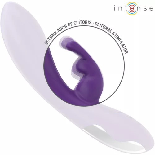 INTENSE – Randall újratölthető nyuszis vibrátor, 10 rezgésmód, lila, 19,8 cm