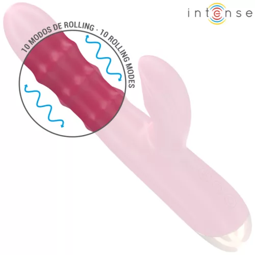 INTENSE – Chloe 3 az 1-ben multifunkciós vibrátor, újratölthető, piros