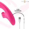 INTENSE – Emi 3 az 1-ben multifunkciós újratölthető vibrátor, 13,5 cm, 10 rezgésmód, rózsaszín
