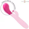 INTENSE – Amara újratölthető vibrátor stimuláló nyelvvel, 10 rezgésmód, rózsaszín