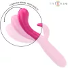 INTENSE – Amara újratölthető vibrátor stimuláló nyelvvel, 10 rezgésmód, rózsaszín