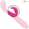 INTENSE – Amara újratölthető vibrátor stimuláló nyelvvel, 10 rezgésmód, rózsaszín