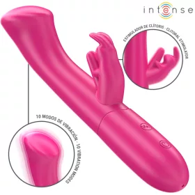   INTENSE – Julieta nyuszis vibrátor, 10 rezgésmód, újratölthető, rózsaszín