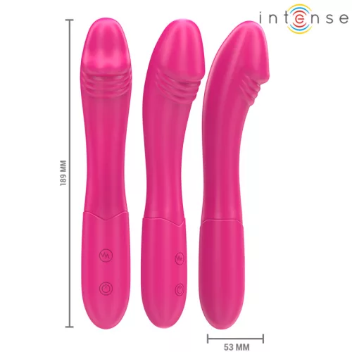INTENSE – Belinda flexibilis újratölthető vibrátor, 19 cm, pink
