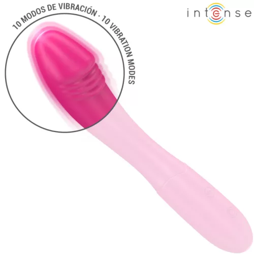 INTENSE – Belinda flexibilis újratölthető vibrátor, 19 cm, pink