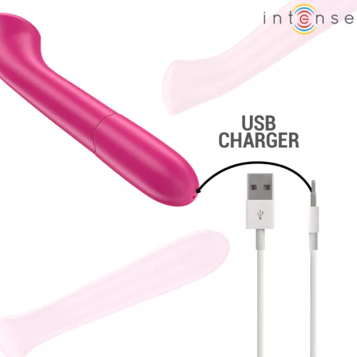 INTENSE – Paty flexibilis újratölthető vibrátor, 19 cm, 10 rezgésmód, pink