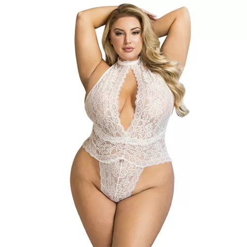 SUBBLIME – Csipke body, fehér, S/M
