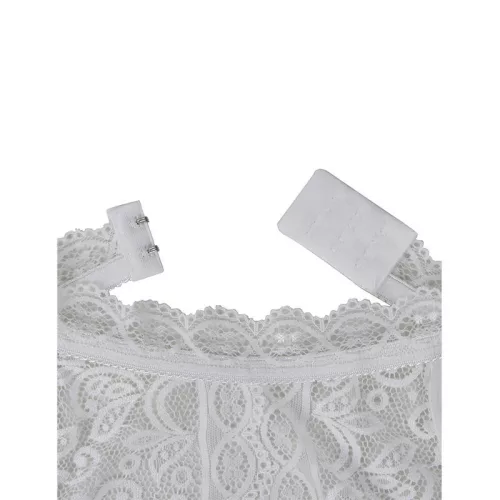 SUBBLIME – Csipke body, fehér, S/M
