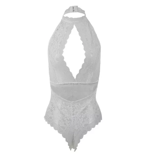 SUBBLIME – Csipke body, fehér, L/XL