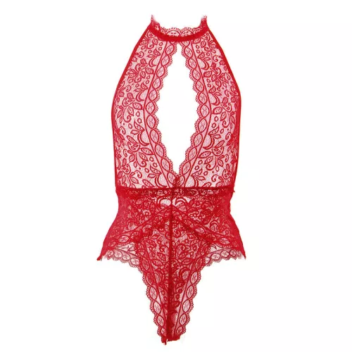 SUBBLIME – Nyitott kosaras body, piros, S/M