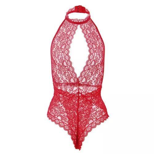 SUBBLIME – Nyitott kosaras body, piros, S/M