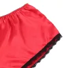 SUBBLIME – Piros selyem és csipke hálóing és bugyi, L/XL