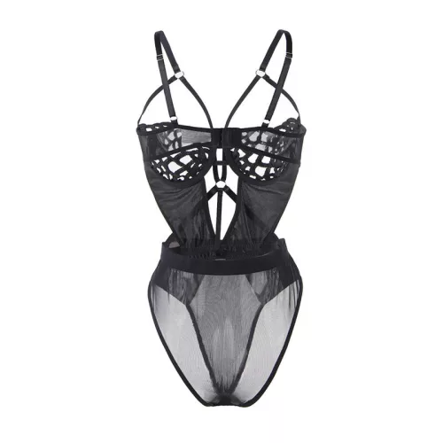 SUBBLIME – Szexi csipke body, fekete, S/M