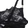 SUBBLIME – Csipke babydoll állítható pánttal, fekete S/M