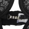 SUBBLIME – Csipke babydoll állítható pánttal, fekete S/M