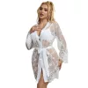 SUBBLIME – Hosszú ujjú hálóing virágmintával, fehér L/XL