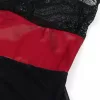 SUBBLIME – Fekete csipkés bondage ruha L/XL