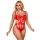 SUBBLIME – Szexi áttört body masnival, piros, L/XL