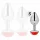 KINK – Rozsdamentes acél anál plug piros rózsa díszítéssel, 7,8 cm