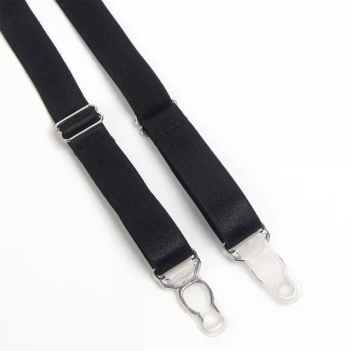 SUBBLIME – Fekete bondage melltartó szett harisnyatartóval, S/M