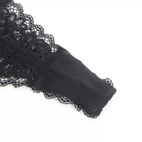 SUBBLIME – Bőrhatású cipzáras body, fekete, S/M