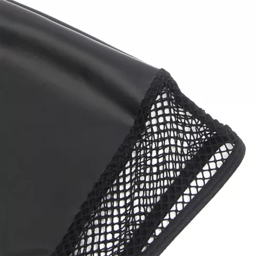 SUBBLIME – Fekete halter nyakú ruha áttetsző betétekkel, L/XL