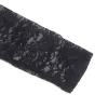 SUBBLIME – Fekete hosszú ujjú ruha csipkével, L/XL