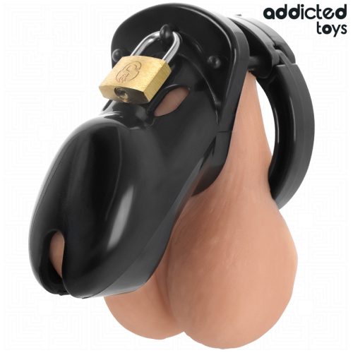 ADDICTED TOYS – Locked Model állítható intim ketrec, 10 cm, fekete