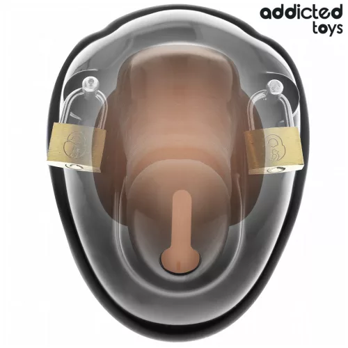 ADDICTED TOYS – Shell Cage kulcs nélküli intim ketrec, 11,5 cm