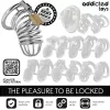 ADDICTED TOYS – Locked Iron Cell fém péniszketrec rendszer, M méret