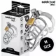 ADDICTED TOYS – Silver Lock fém péniszketrec rendszer, M méret