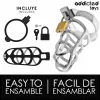 ADDICTED TOYS – Silver Lock fém péniszketrec rendszer, M méret