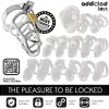 ADDICTED TOYS – Silver Lock fém péniszketrec rendszer, M méret