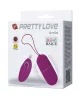 PRETTY LOVE - Arvin távirányítós vibrotojás, lila