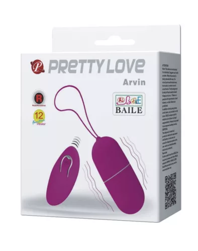 PRETTY LOVE - Arvin távirányítós vibrotojás, lila